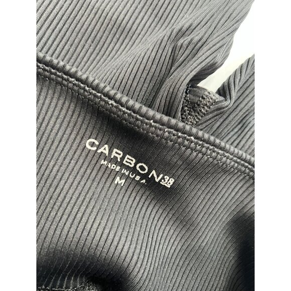 Carbon38 Ribbed Leggings in Black - Picture 5 of 5